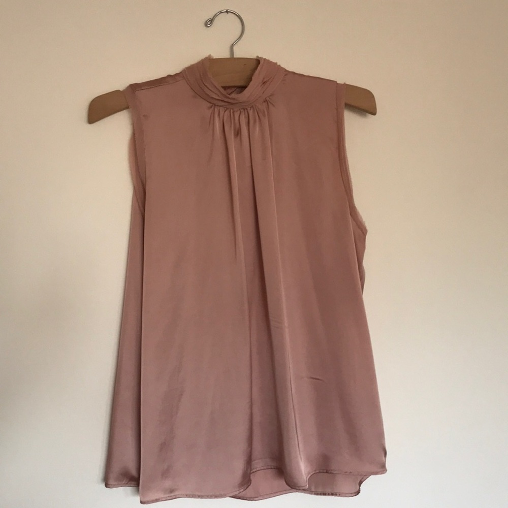 Sleeveless Silky Blouse (size 2-4)